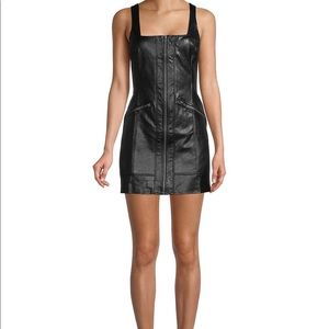 Free People "Johnny" Leather Dress